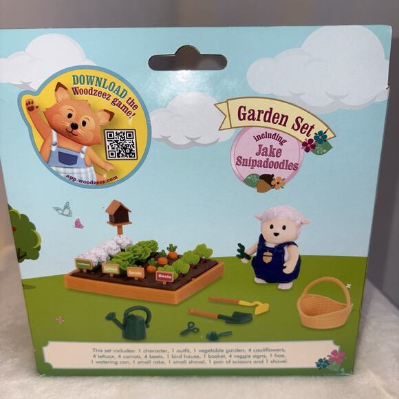 Lil Woodzeez Toy Garden Set Sheep Jake Snipadoodle 31 Piece Pretend Play - Picture 6 of 6